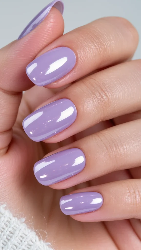 Lavender Ice Nails