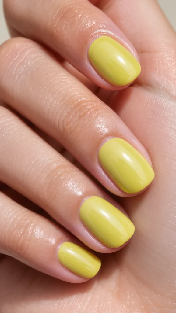 24 Long Summer Nails 2026 That Bring Glamour, Color & Endless Vacation Vibes 7 Lemon Yellow Mini Manicure