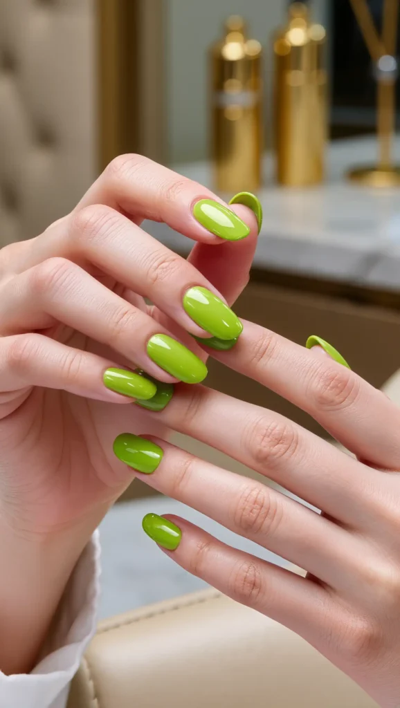 Lime Green Nails