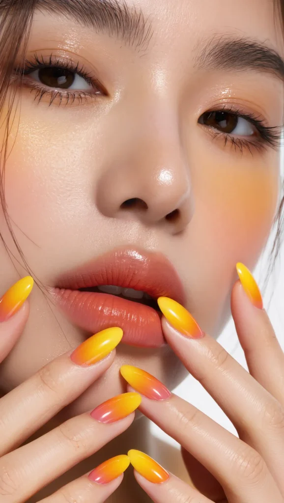 24 Tropical Nails Inspo for 2026 That Bring Island Vibes to Your Fingertips 11 Mango-Inspired Nail Design