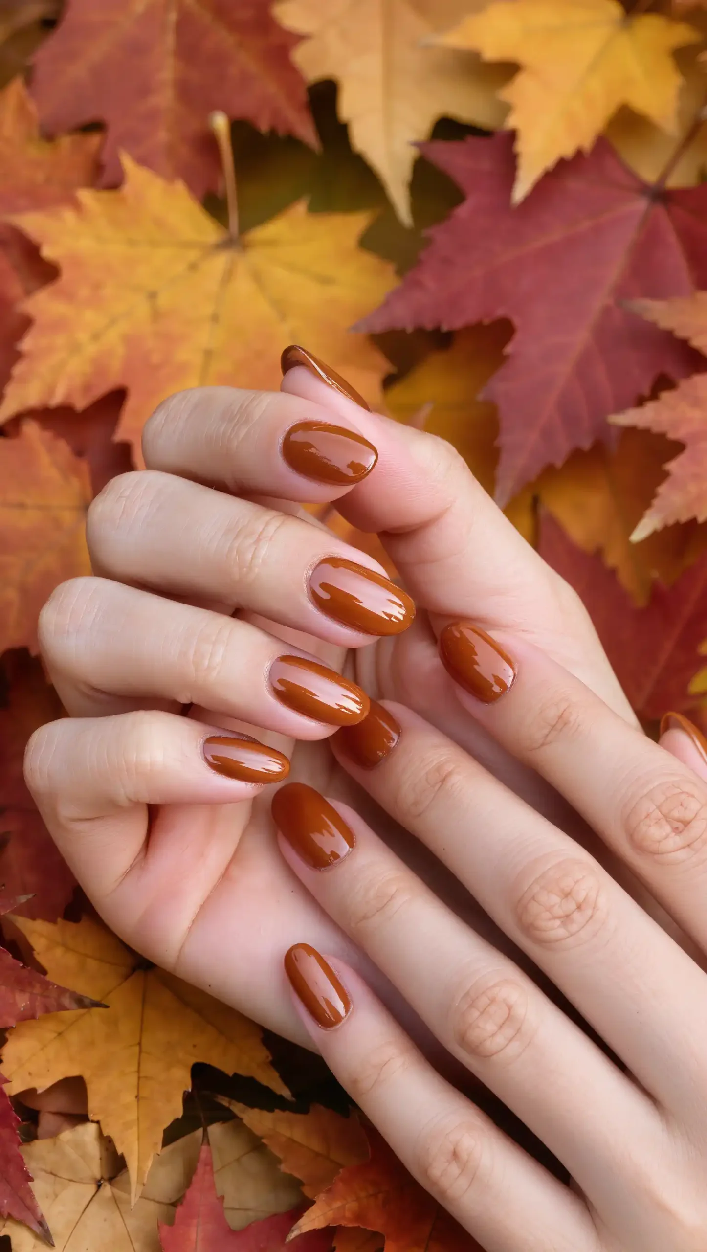 Maple Syrup Nails