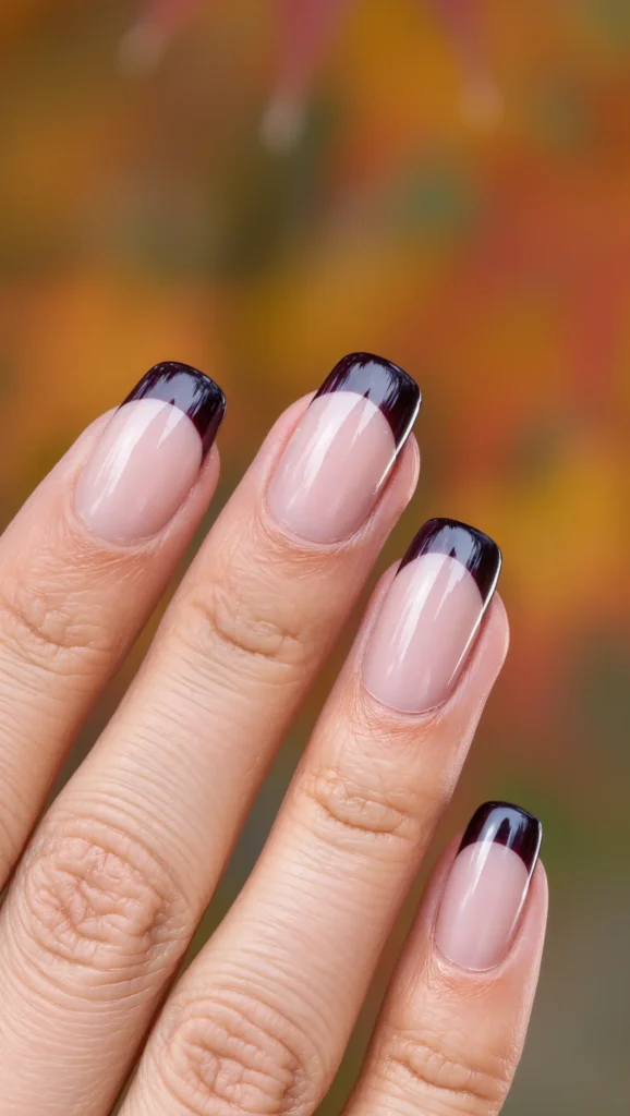 Midnight Fig French Tips