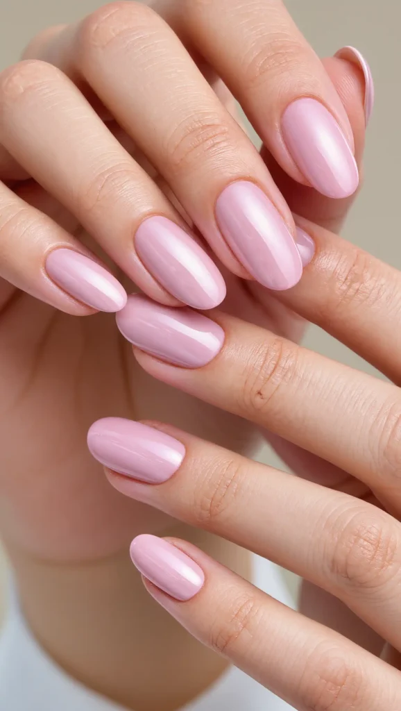 25 Summer Almond Shape Nails 2026 That Are Trendy and Perfect for Sunny Days 4 Milky Pink Almond Nails