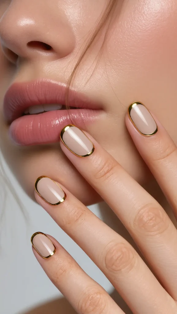 25 Summer Square Nails Ideas 2026 That Are Stylish & Pinterest-Worthy 11 Minimalist Gold Lines