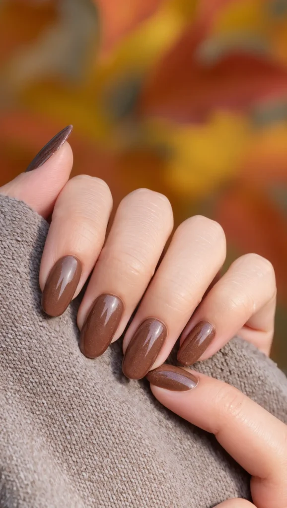 Mocha Velvet Nails