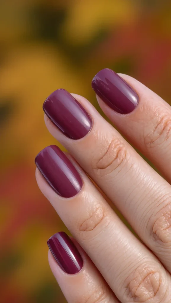 24 Fall Matte Nail Ideas 2026: Velvet-Finish Manicures That Scream Cozy Season 18 Mulberry Matte Nails