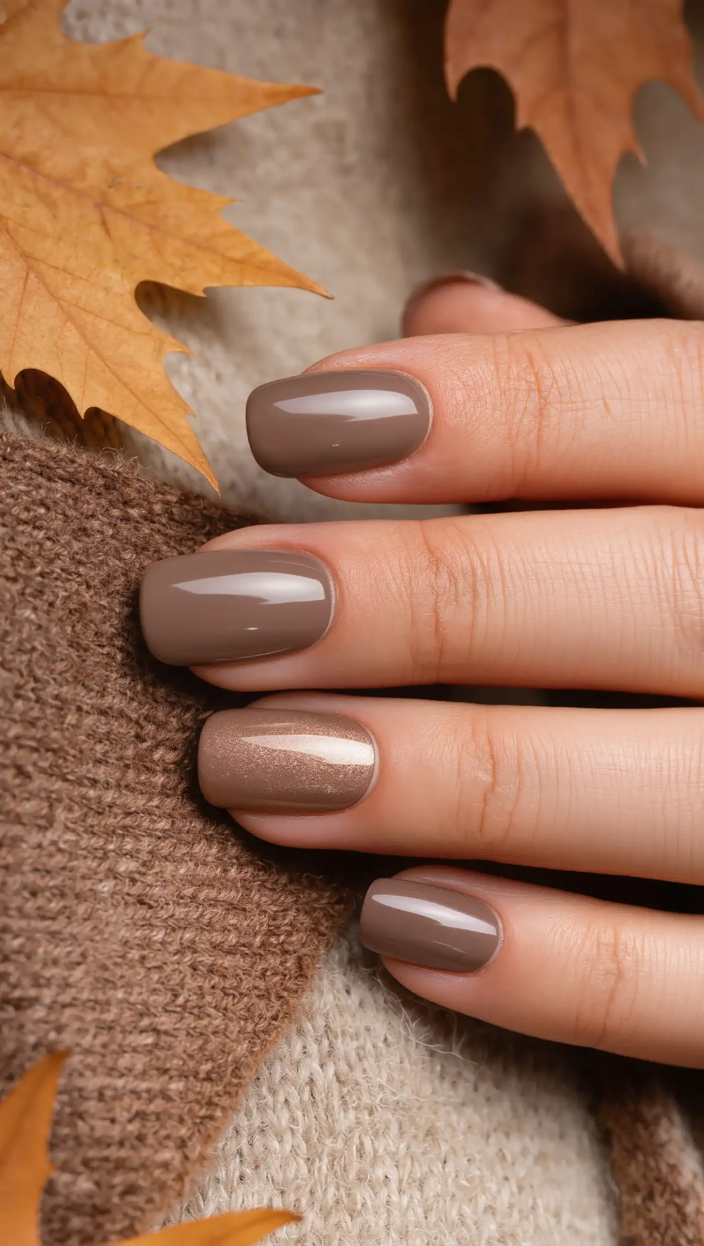 Nutmeg Velvet Nails