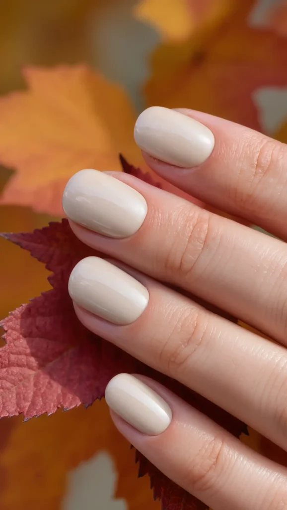 24 Fall Matte Nail Ideas 2026: Velvet-Finish Manicures That Scream Cozy Season 7 Oat Milk Nails