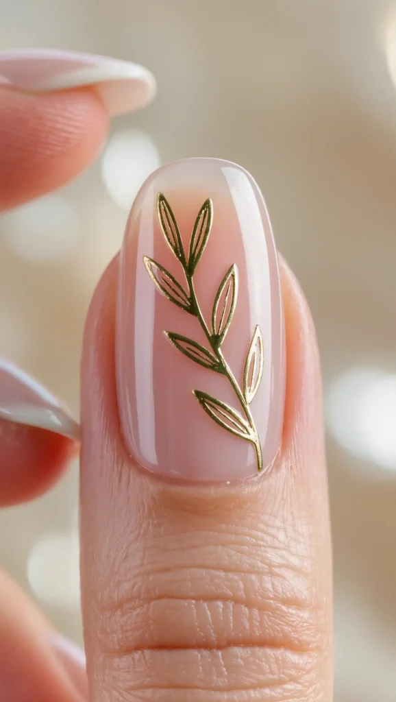 24 Summer Dip Powder Nails Ideas 2026: Manicures That Will Be Everywhere This Season 10 Olive Leaf Minimalism