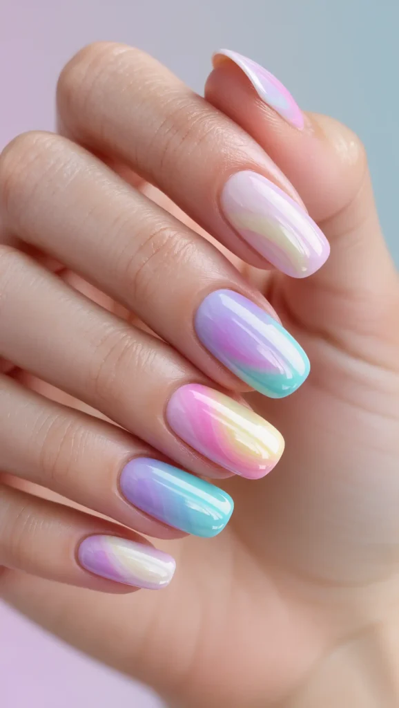 Pastel Rainbow Swirls
