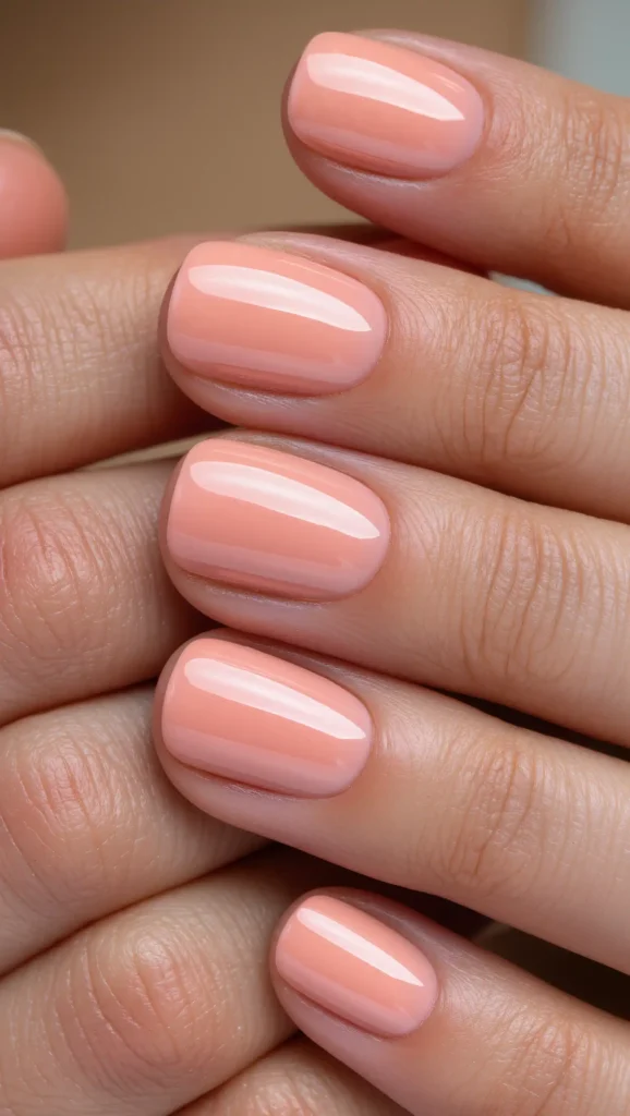 Peach Sorbet Nails