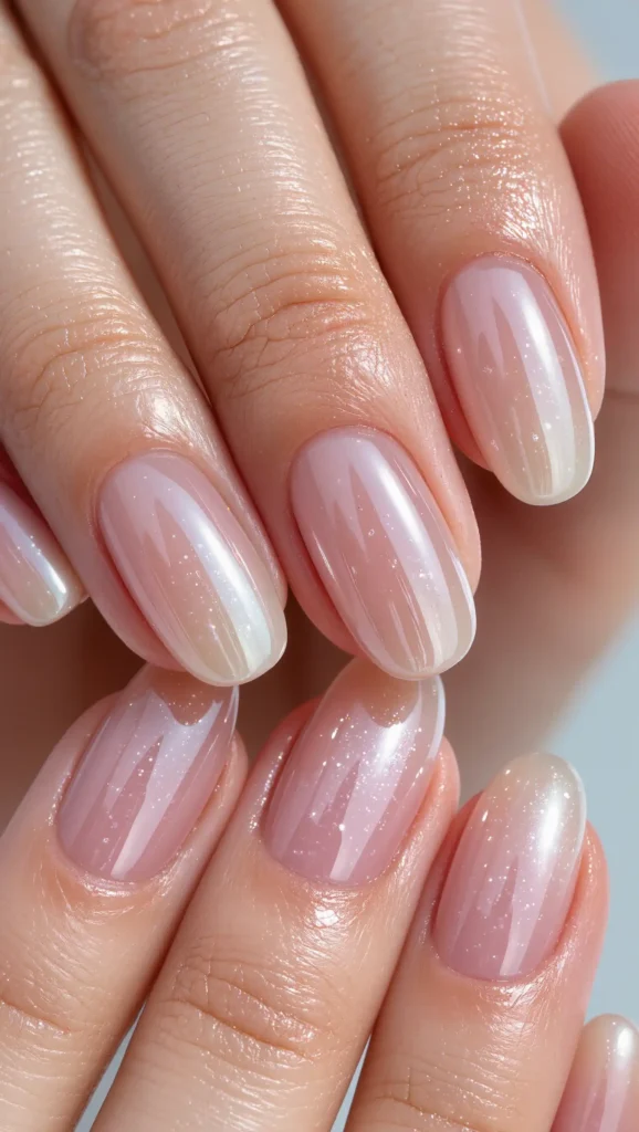 Pearl Veil Nails