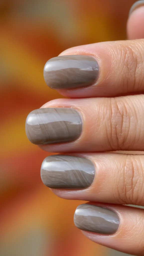 25 Neutral Fall Nails Ideas 2026: Minimalist Manicures That Go With Every Autumn Outfit 6 Pebble Stone Nails