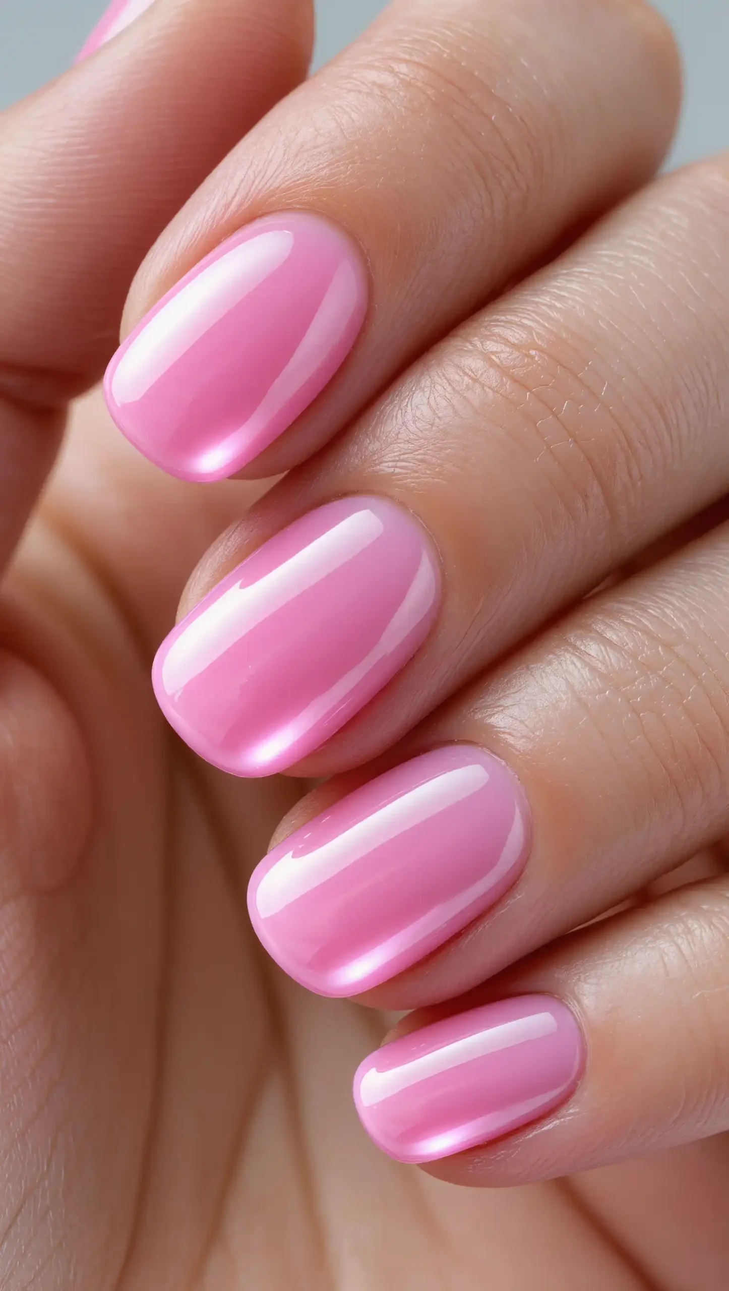 Pink Aura Nails