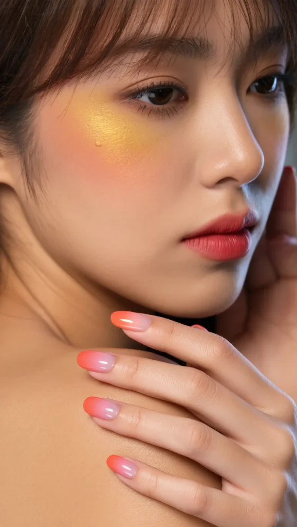 24 Summer Beach Nails Ideas for 2026 That Are Tropical, Trendy & Vacation-Ready 16 Pink Sunset Beach Nails
