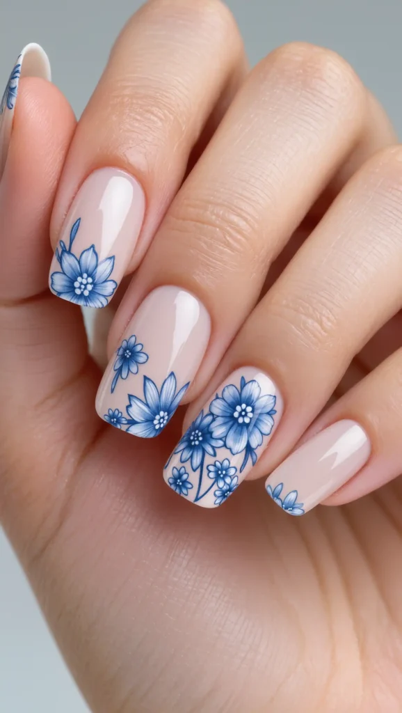 Porcelain Blue Accent Art
