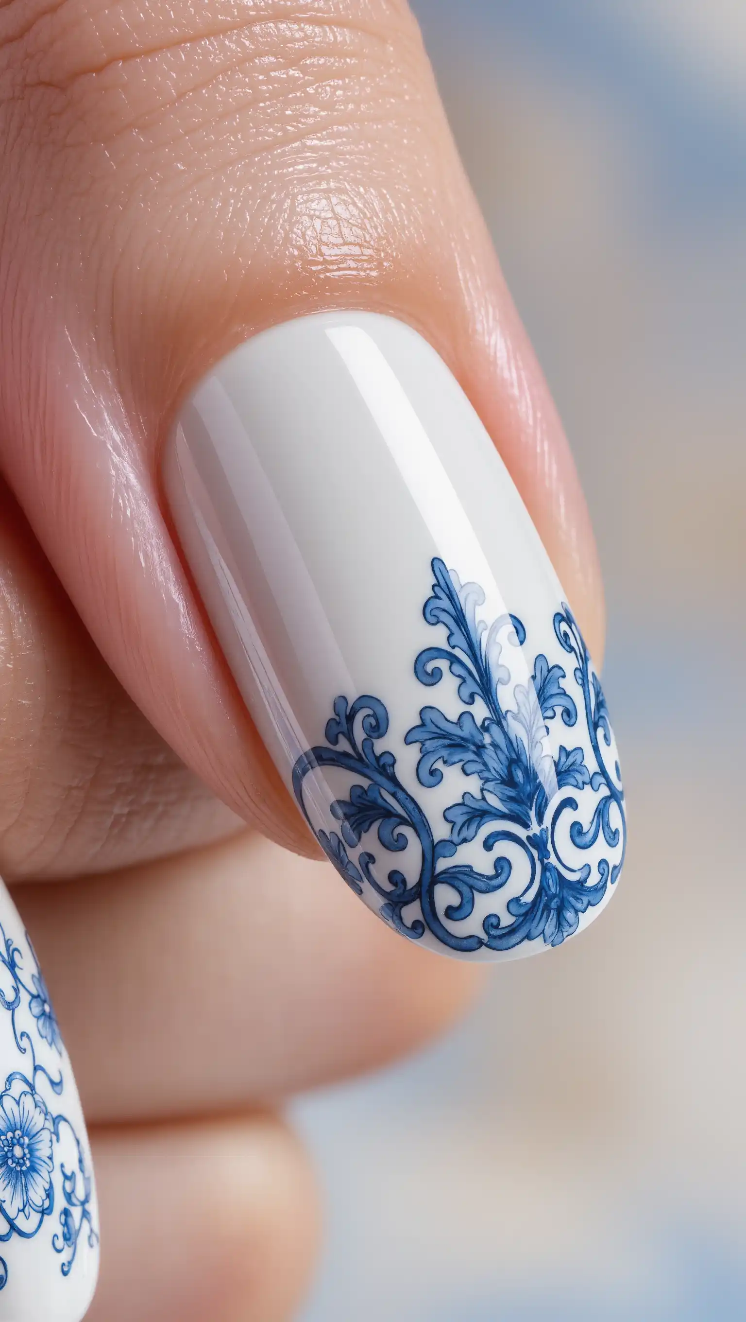 25 Summer Press-On Nail Ideas for 2026: That Instantly Elevate Your Style 15 Porcelain Tile Art