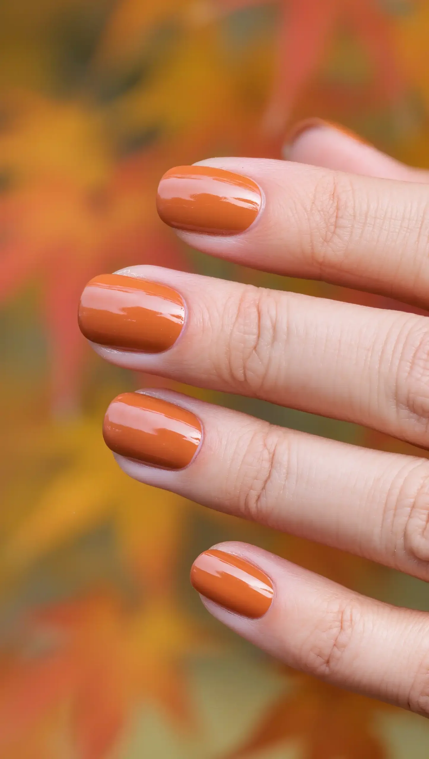 Pumpkin Silk Nails
