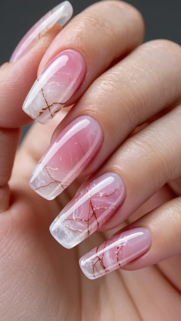 Rosy Quartz Acrylics