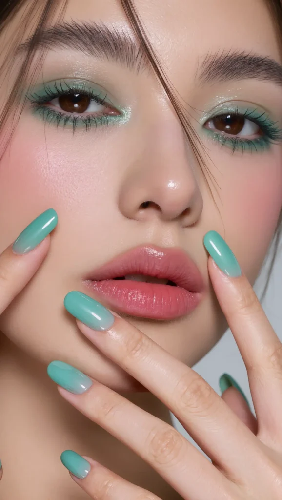 Seafoam Glass Nails