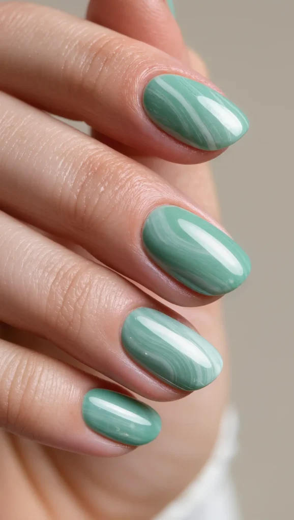 24 Ocean Nail Designs 2026 That Bring Beachy Beauty to Your Fingertips 22 Seafoam Green Nails