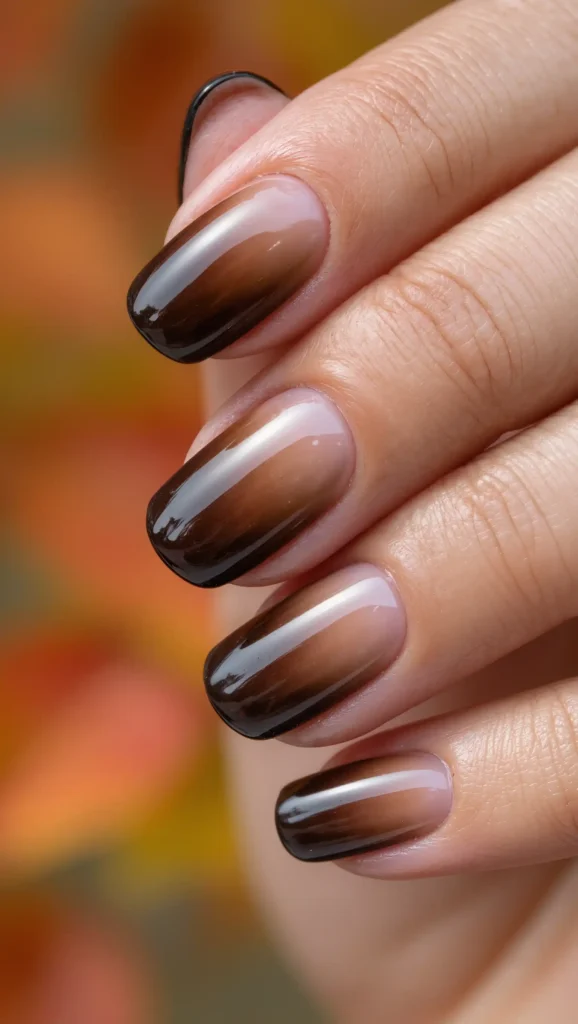 Smoked Chocolate Aura Nails