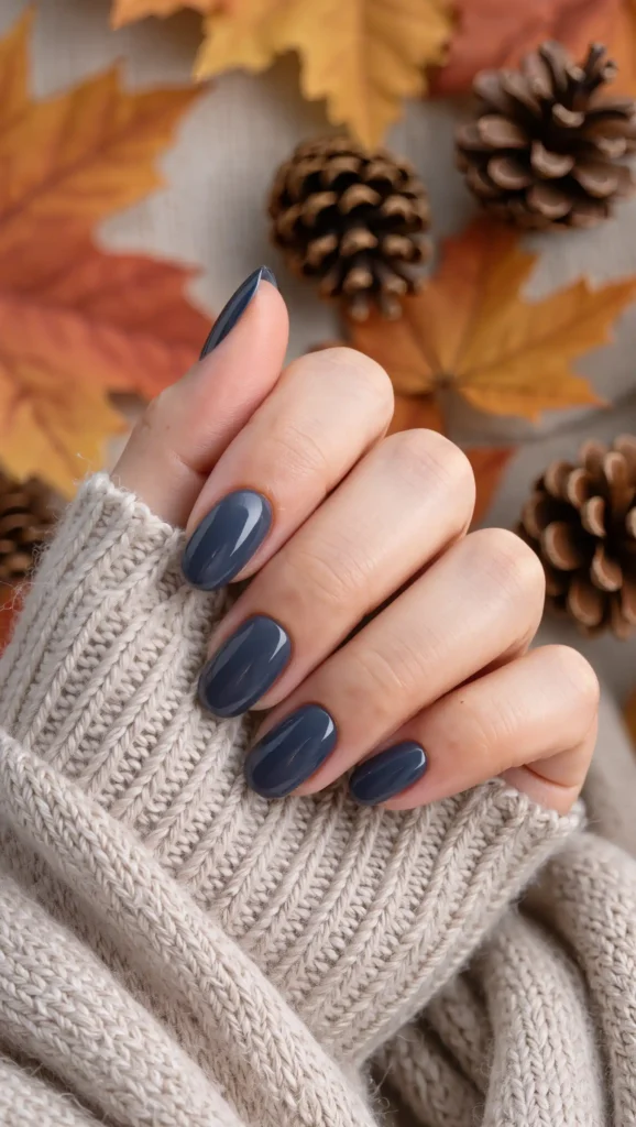 25 Fall Dark Nail Ideas 2026: Moody Manicures That Will Dominate Autumn 13 Smoked Navy Nails
