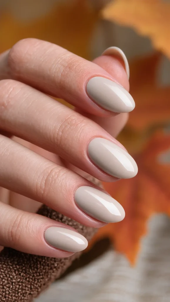 Soft Almond Nude Nails