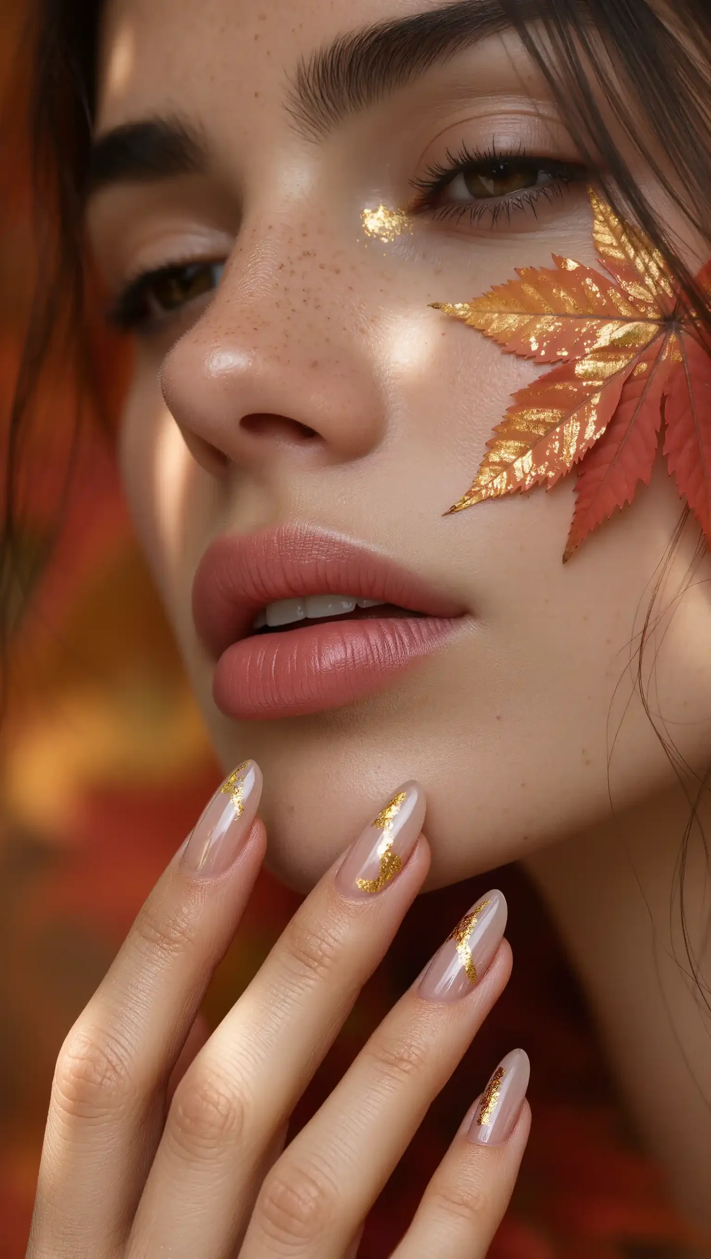 Soft Gold Foil Veins