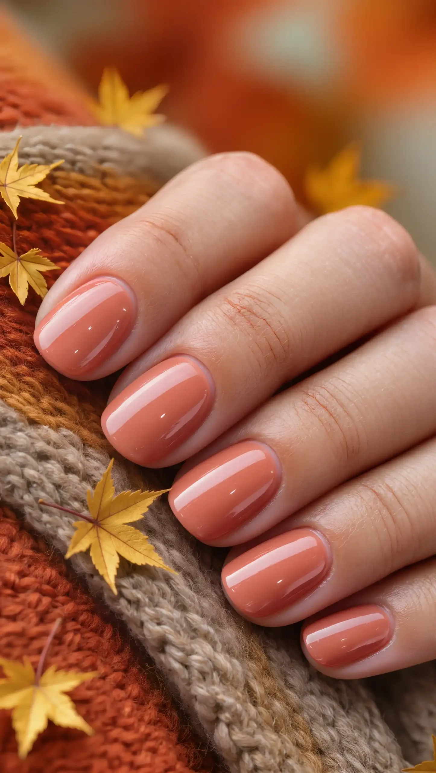 Spiced Peach Nails