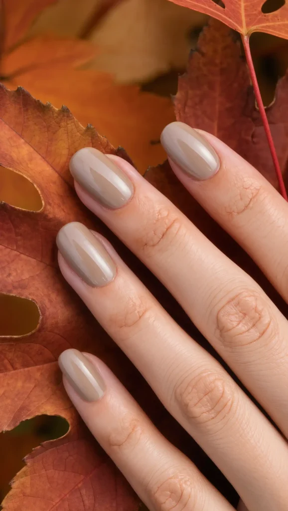 Stone Beige Nails