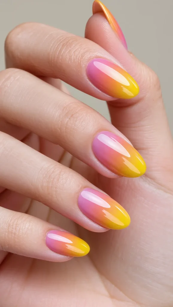 Sunset Gradient Nails