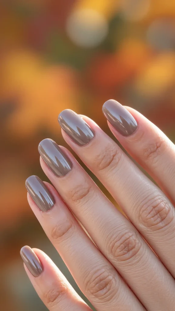 Taupe Silk Nails