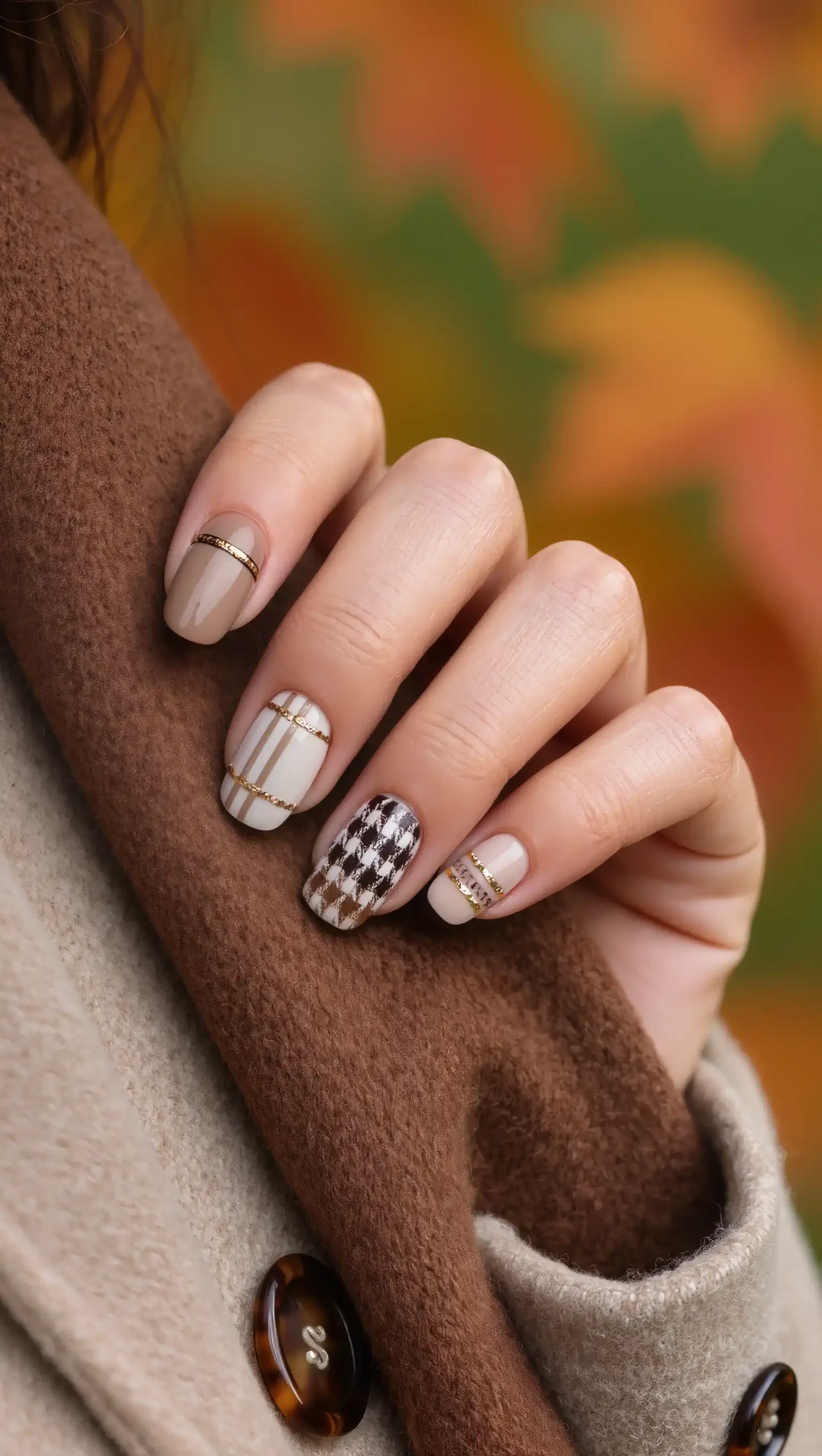 Tweed-Inspired Nails