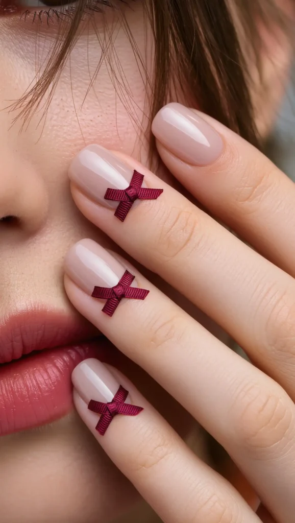 Velvet Ribbon Nails
