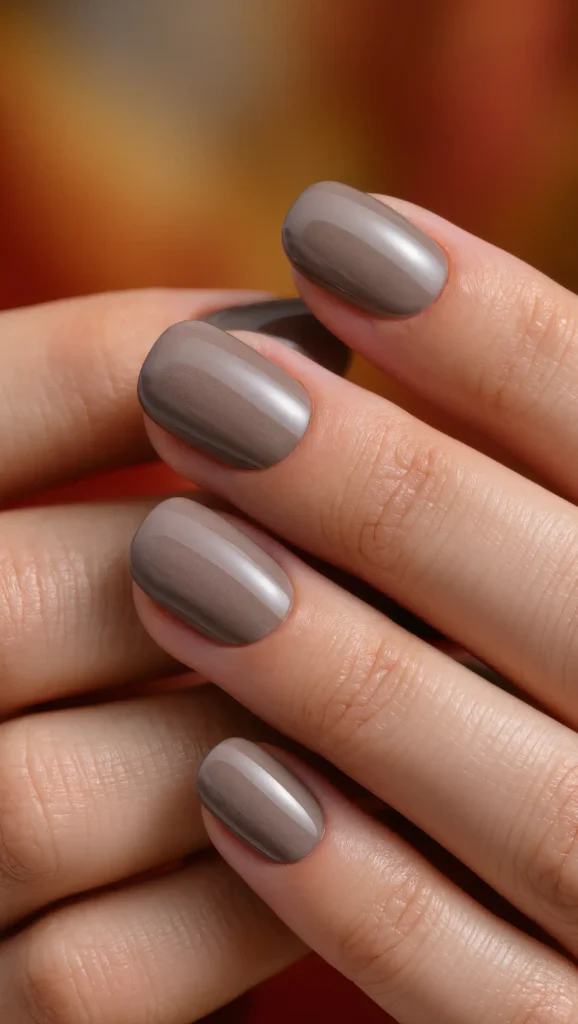 24 Fall Matte Nail Ideas 2026: Velvet-Finish Manicures That Scream Cozy Season 21 Velvet Taupe Nails