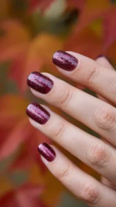 Burgundy Glitter Fade