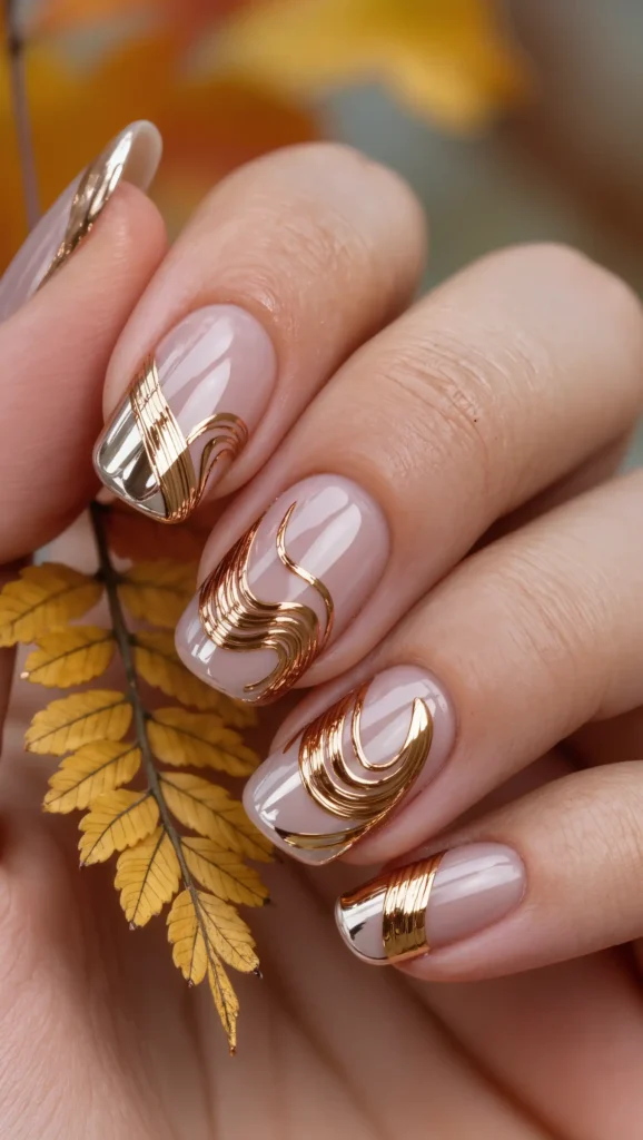 Caramel Chrome Swirls