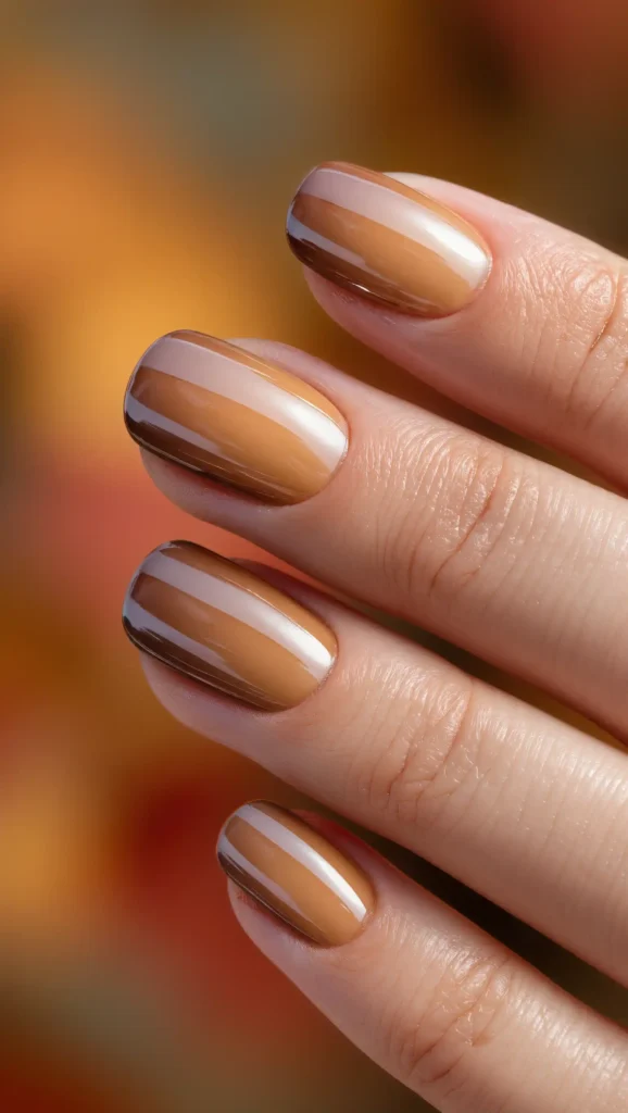24 Fall Aura Nails Ideas 2026: Dreamy Gradient Manicures You'll Want All Season 16 Caramel Toffee Aura
