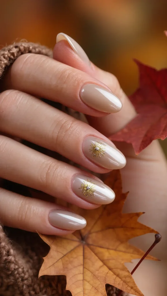 Champagne Firework Nails