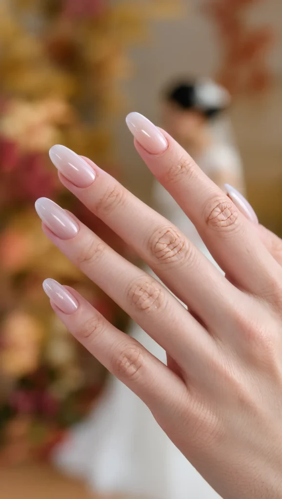 Champagne Veil Nails