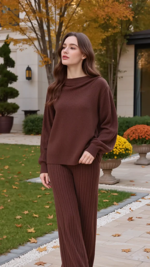 Chocolate Knit Set