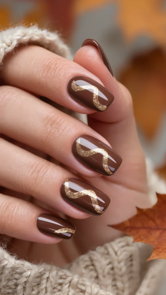 Cocoa Glitter Waves