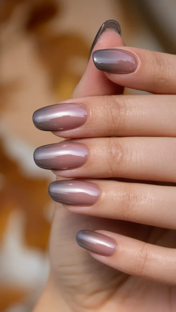 25 Fall Ombré Nail Ideas 2026: Beautiful Gradient Manicures for a Cozy Autumn Look 19 Dusty Rose to Taupe