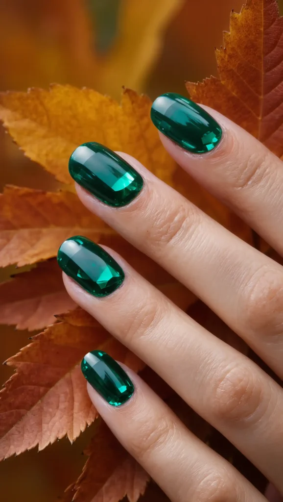 Emerald Jewel Nails