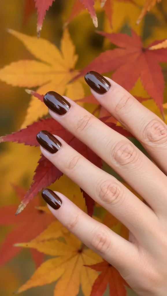 24 Fall Date Night Nails Ideas 2026: Romantic Manicures That Make Every Outfit More Stylish 6 Espresso Gloss Manicure