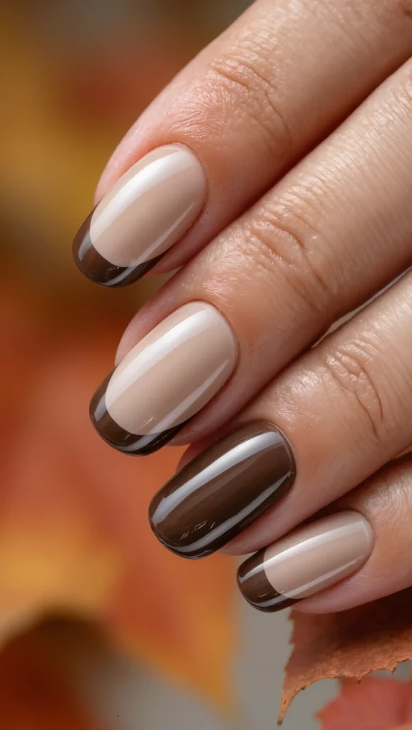 24 Fall Aura Nails Ideas 2026: Dreamy Gradient Manicures You'll Want All Season 3 Espresso Latte Aura