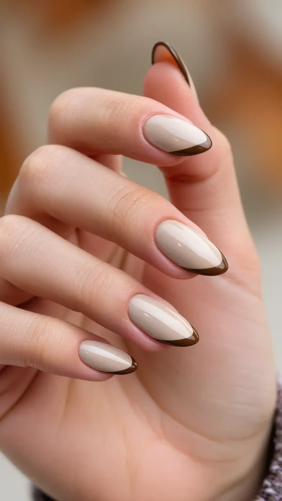 Espresso Outline Nails