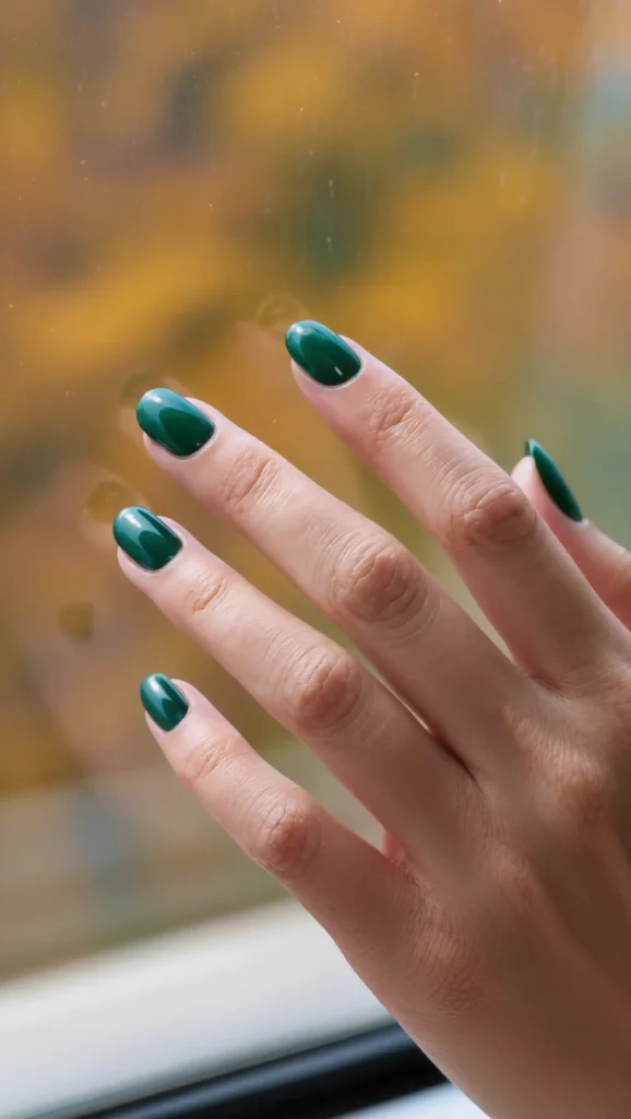 Forest Evergreen Nails