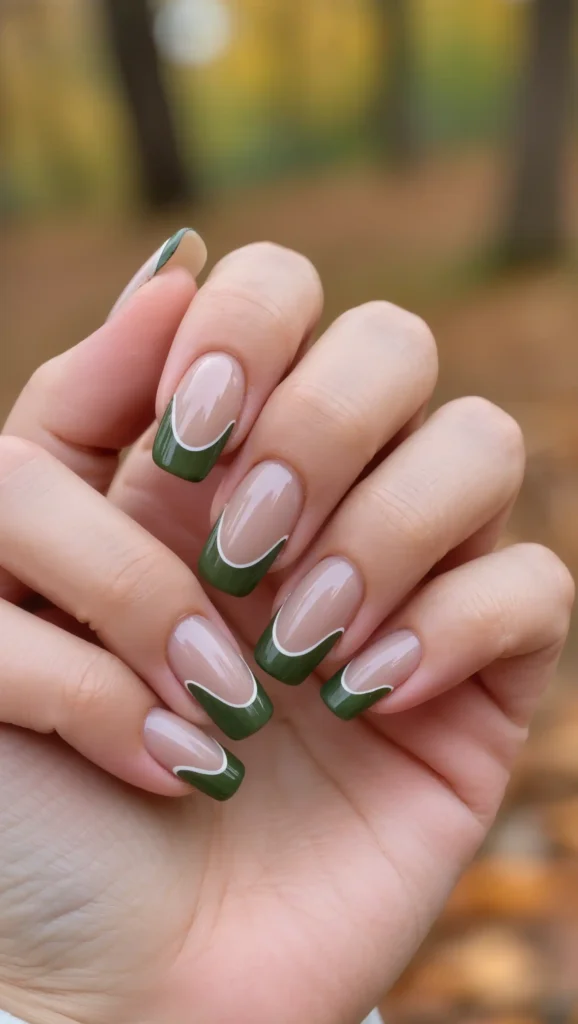 Forest Green Double Arches